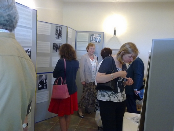 Visitors to the exhibition