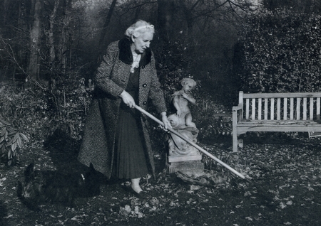 Alison photographed in her Buckinghamshire garden in the 1960s.